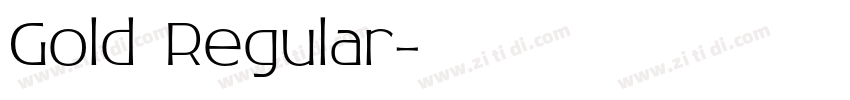 Gold Regular字体转换 Gold Regular字体转换